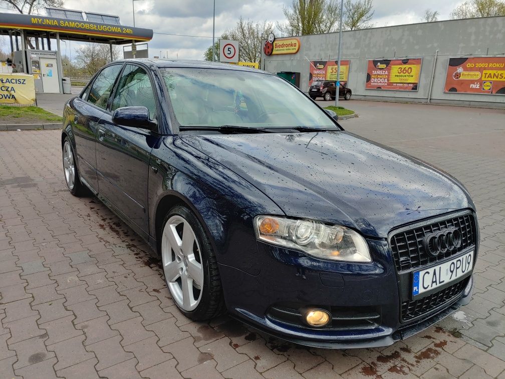 Audi A4 B7 3.2 V6 260hp 2007 2x s-line NAJBOGATSZA WERSJA ew zamiana