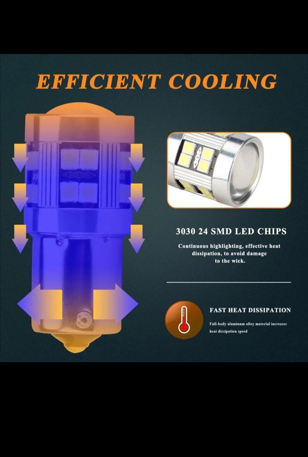 Lâmpada led BA15S P21W