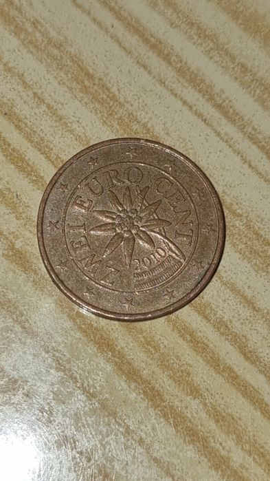 Moeda de 2 cêntimos rara