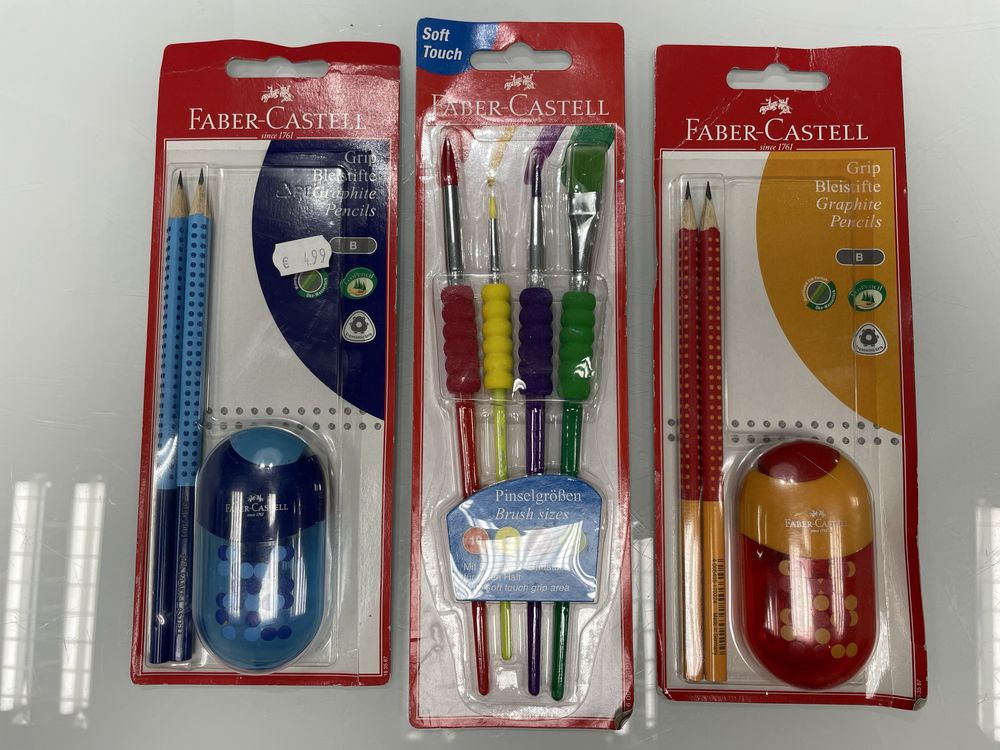 Faber Castell zestaw ołówki+temperówka, pędzelki