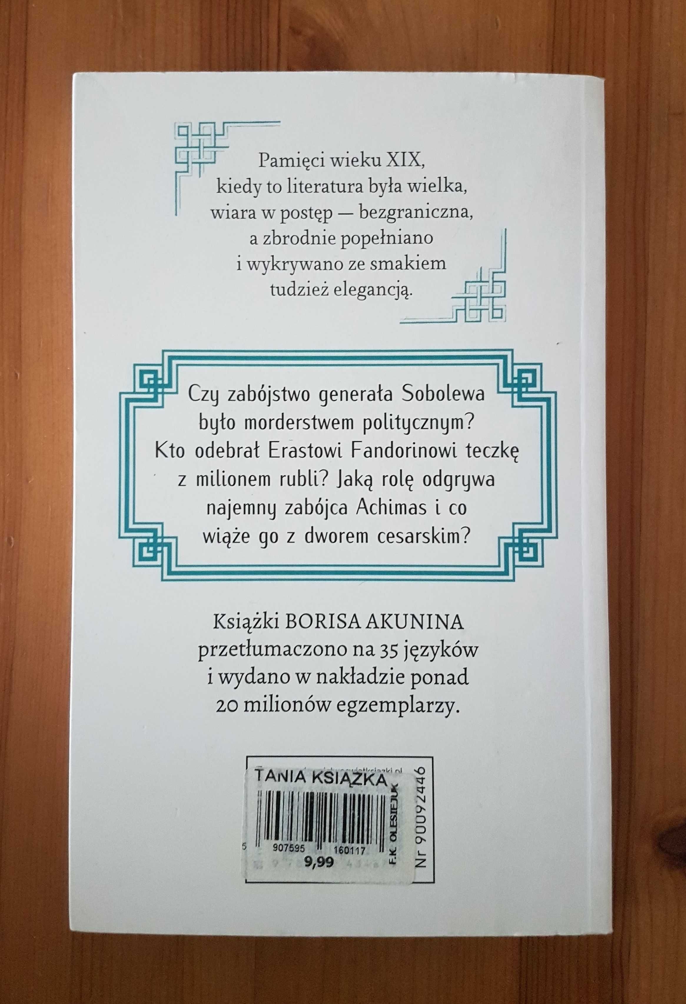 Boris Akunin - Śmierć Achillesa  - wysyłka