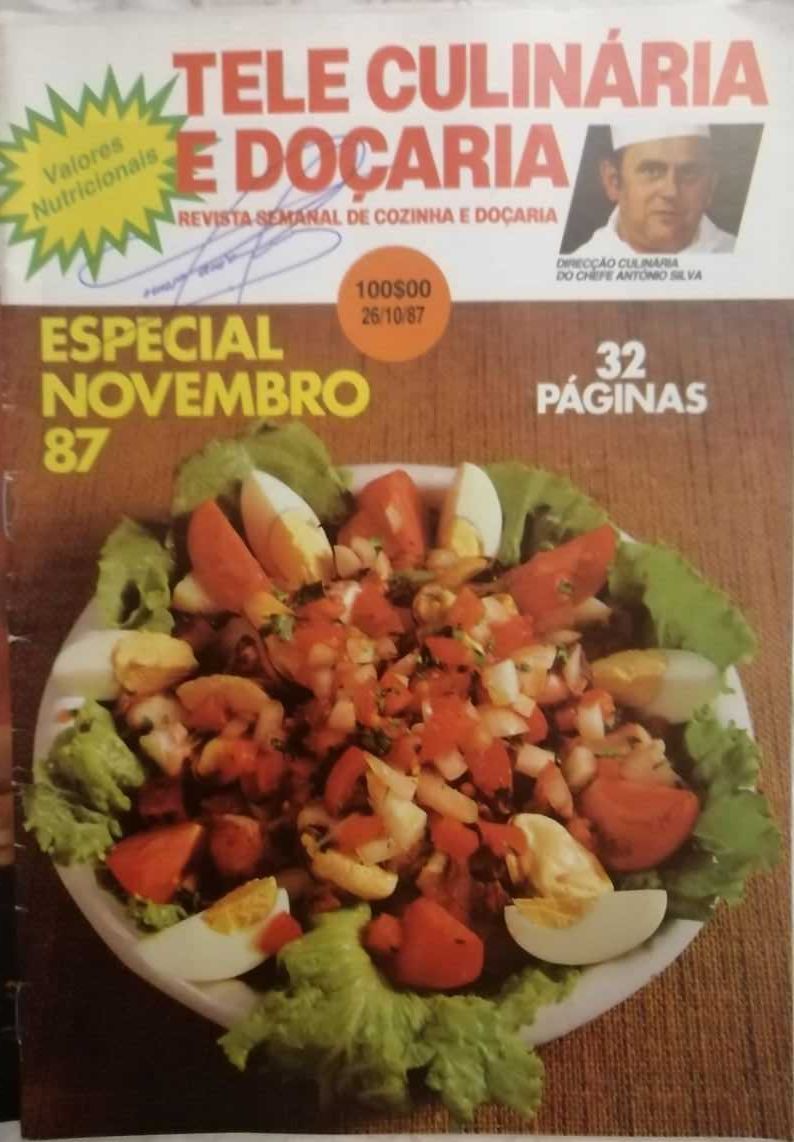 Tele Culinária e Doçaria - 8 revistas com 35 anos - 1987-89 LOTE 2