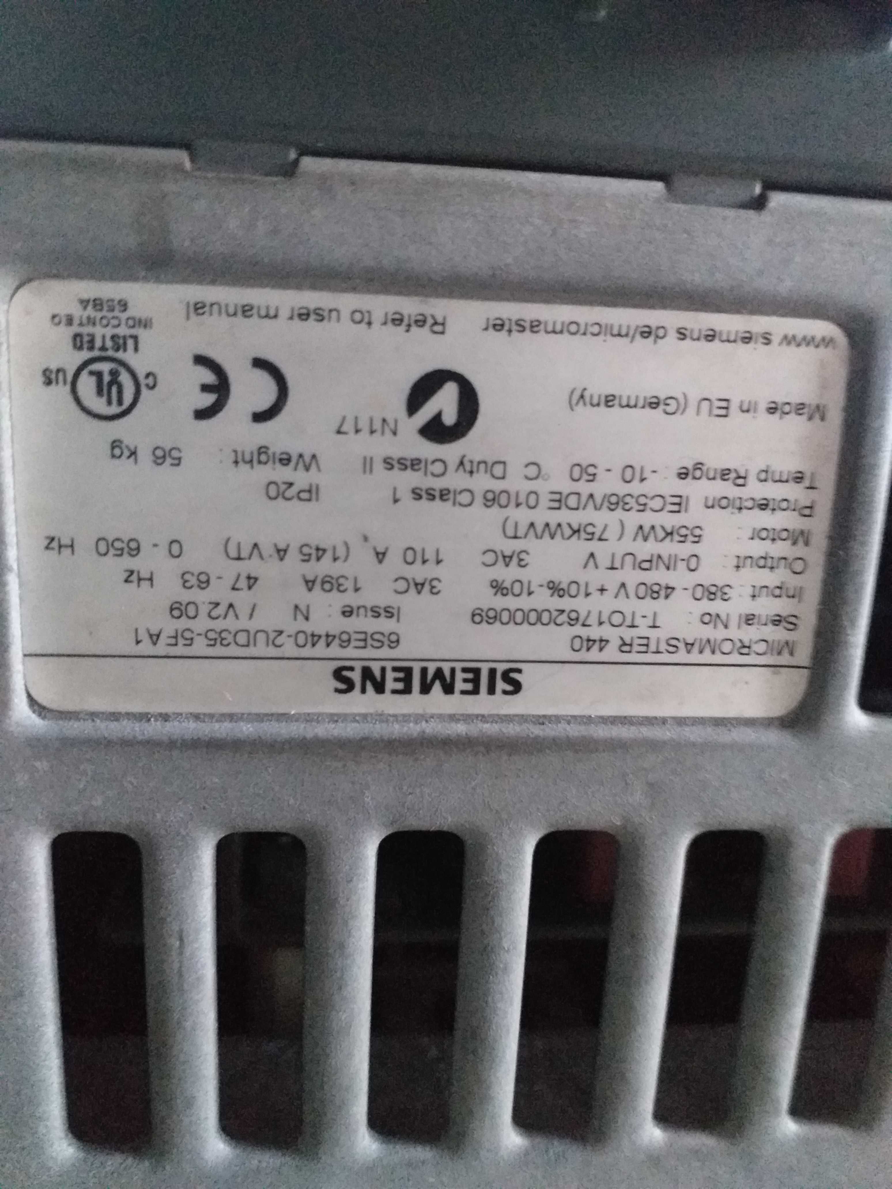 Variador de frequencia 75kw Siemens