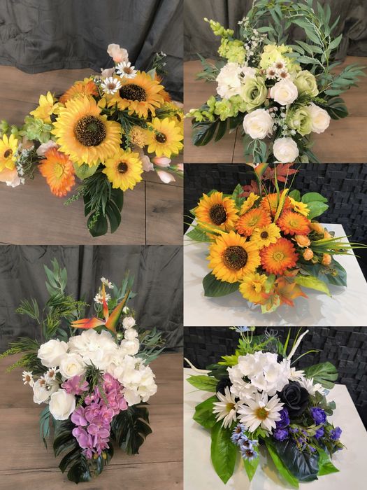 Kwiaty kompozycje na cmentarz