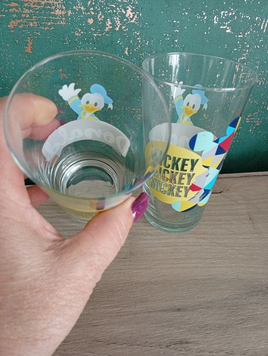 Szklanki z motywem Mickey i Donald 2szt.