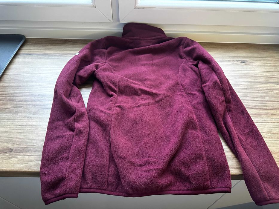 HKM Ciepła jeździecka bluza polarowa XS bordowa burgundowa