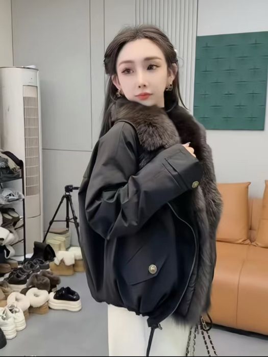 Куртка пуховик женский с мехом