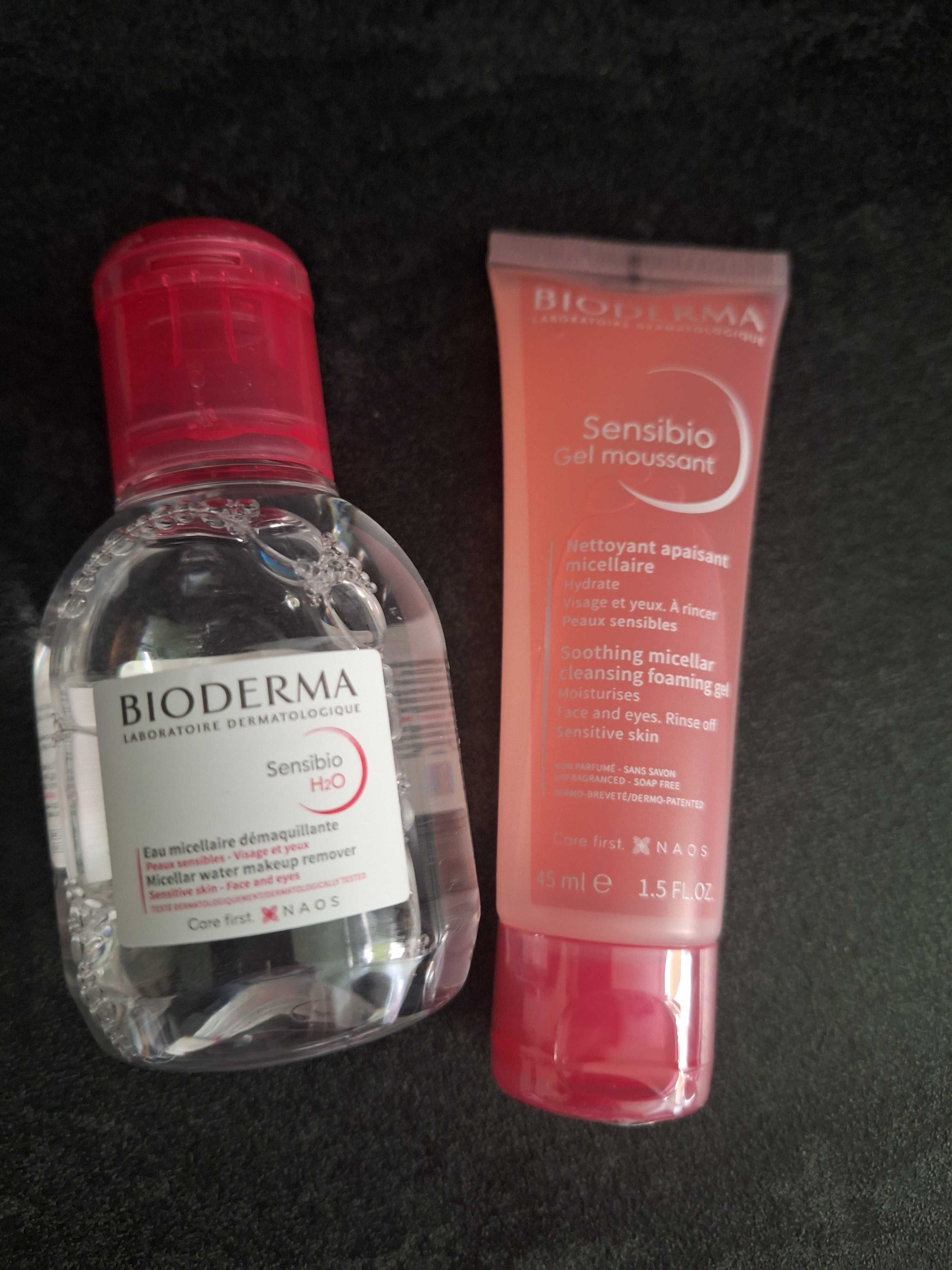 Bioderma Sensibio płyn micelarny 100 ml i żel do mycia twarzy 45ml