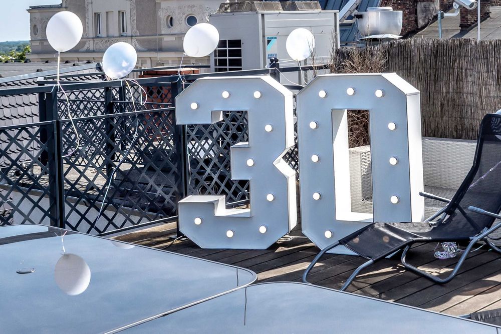 Cyfry LED 120 cm Na Urodziny i Imprezy, Poznań Strzeszyn, Wynajem