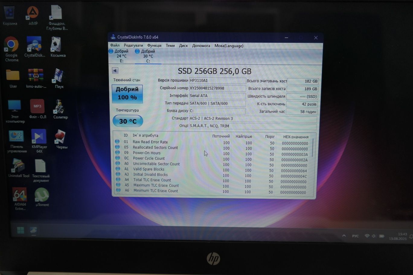 HP 14bp i3-6006u/ddr4-16gb/m.2-256gb/hdd-512gb