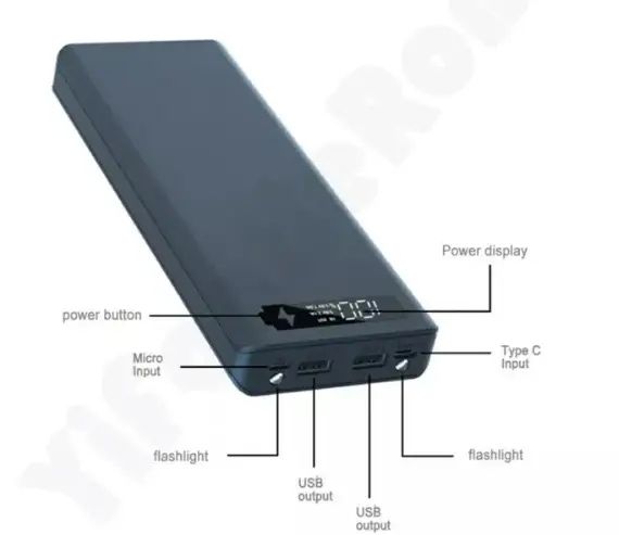 Повербанк 18650 Samsung 32e Power Bank на 8 акум. ємність 25000 мА/год