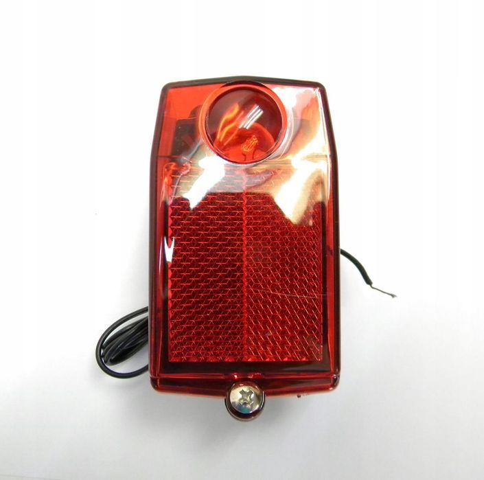 Lampka rowerowa na błotnik dynamo prądnica tył dioda LED lampa