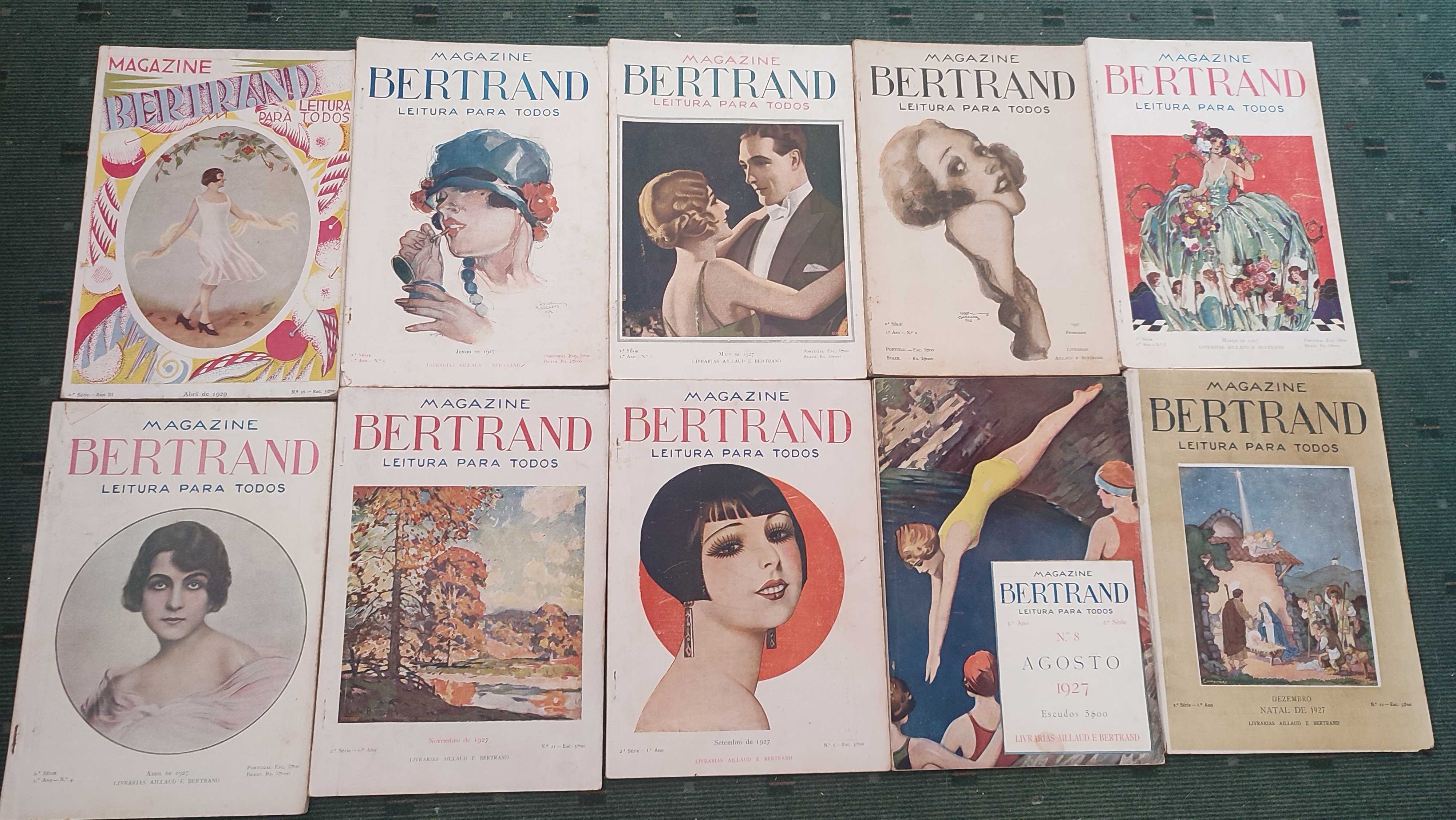 Magazine Bertrand Leitura para todos - 16 revistas 1927 e 1929