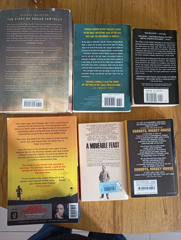 Lote de livros em inglês