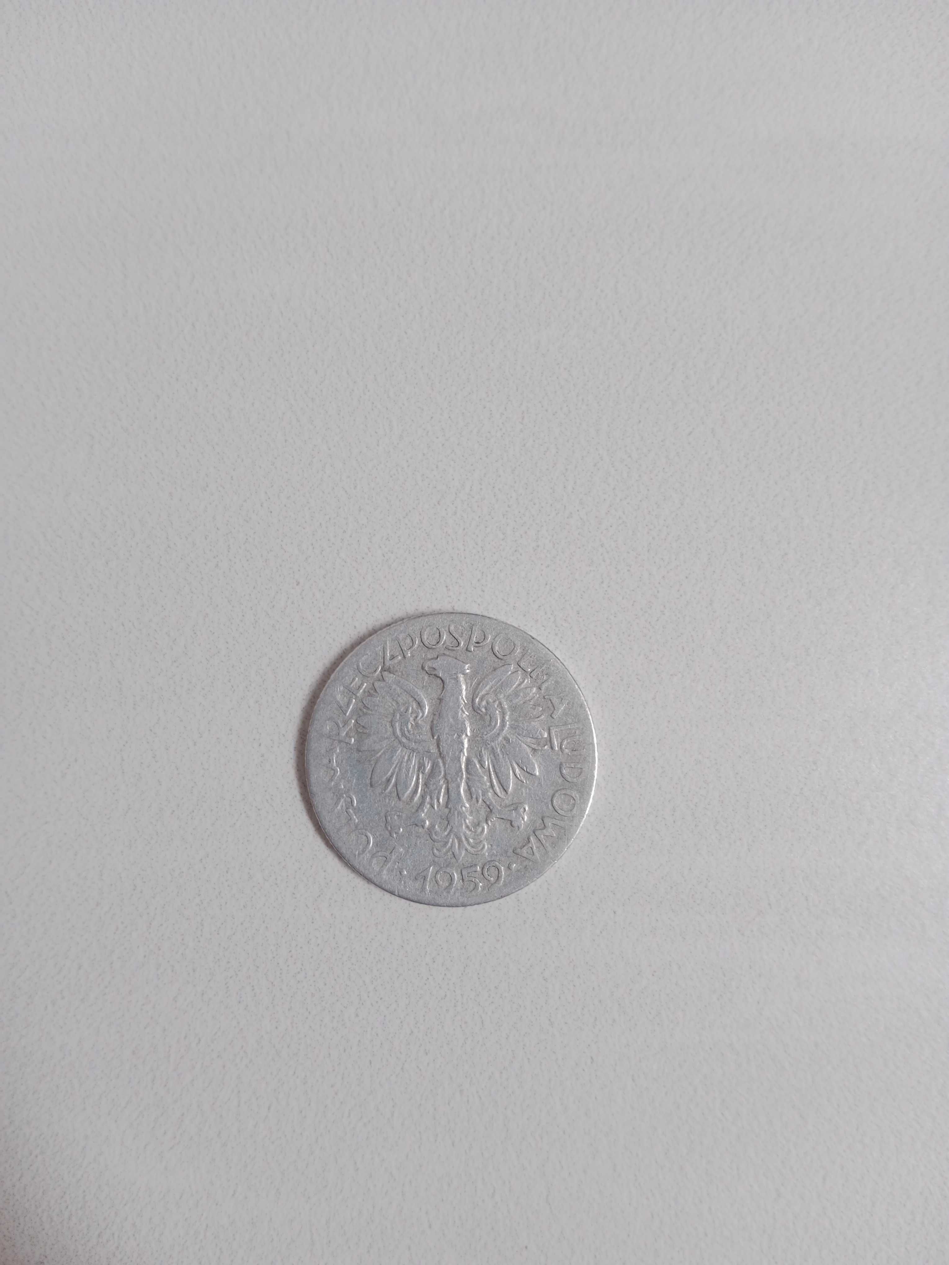 Moneta 5zł z 1959 roku.