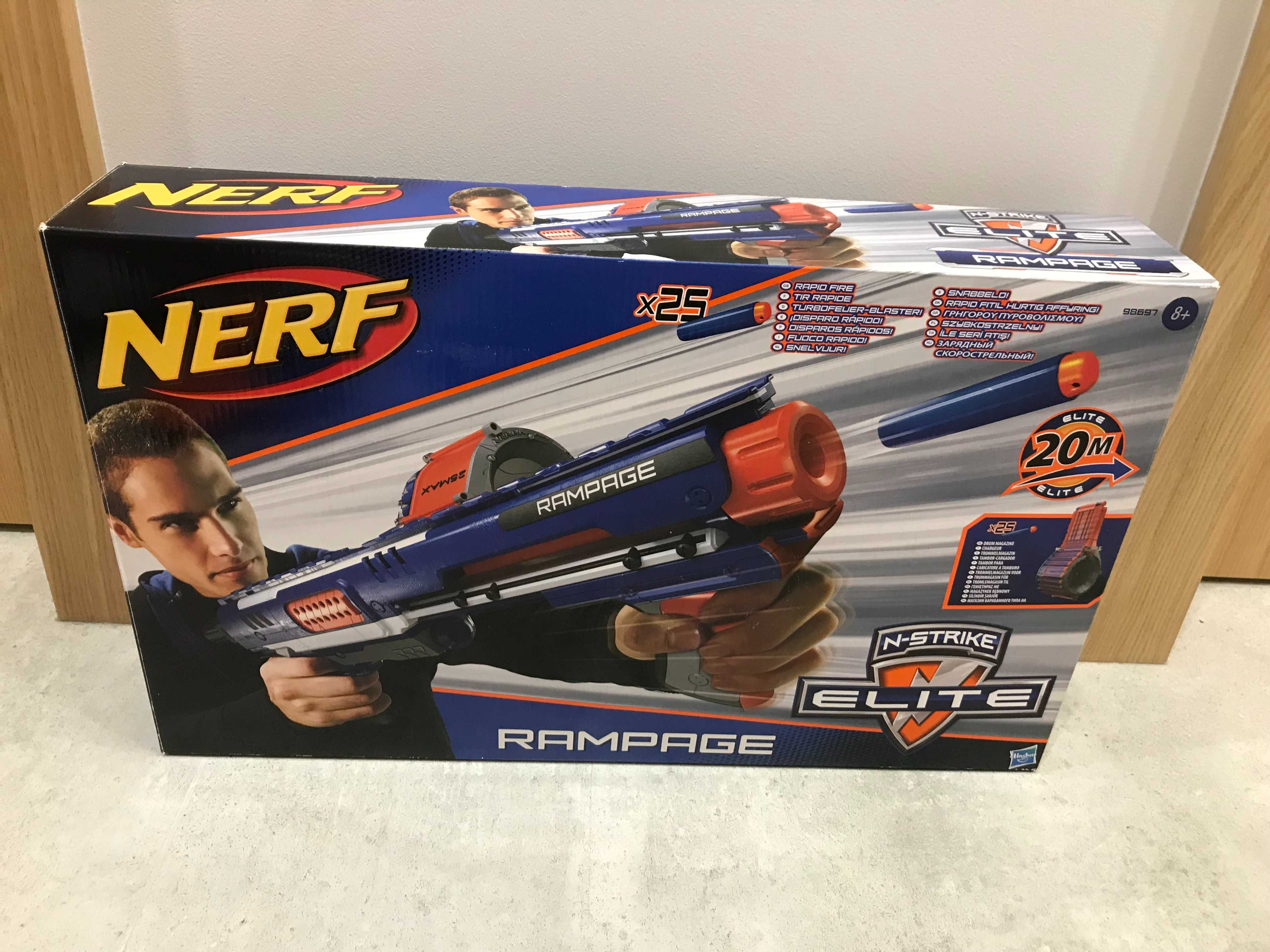 Nerf, wyrzutnia N-Strike Elite Rampage 98697 Hasbro Zabawka Jak Nowy!