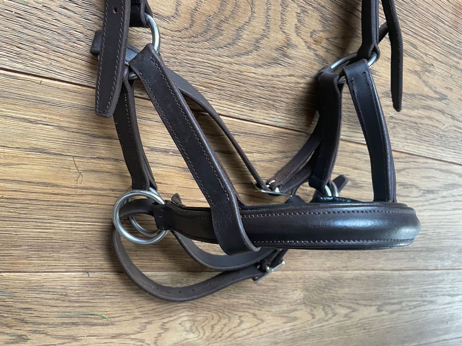 Ogłowie bezwędzidłowe skórzane FULL