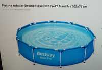 Piscina bestway 305*76 + bomba+ cobertura