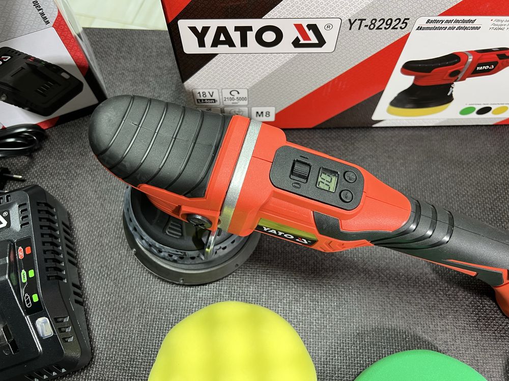 Машина полировальная эксцентриковая аккумуляторная YATO YT-82925