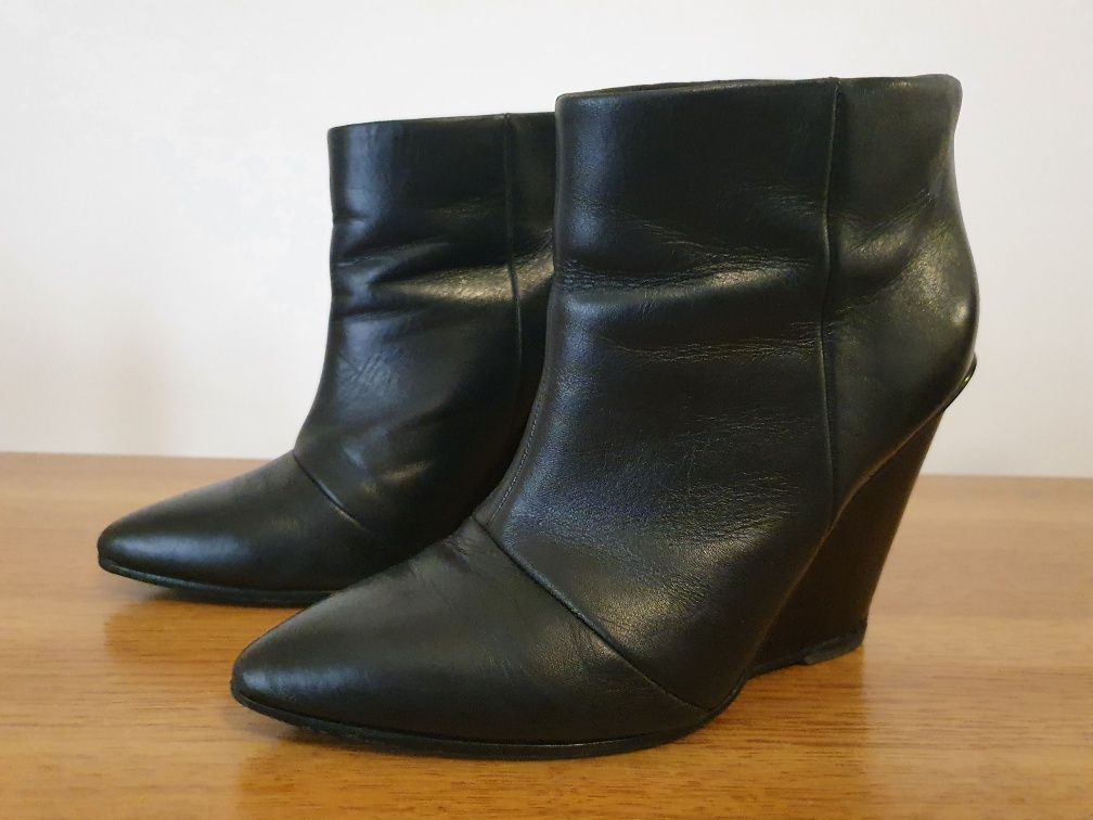 Botas Mango Pele, Cunha N° 36