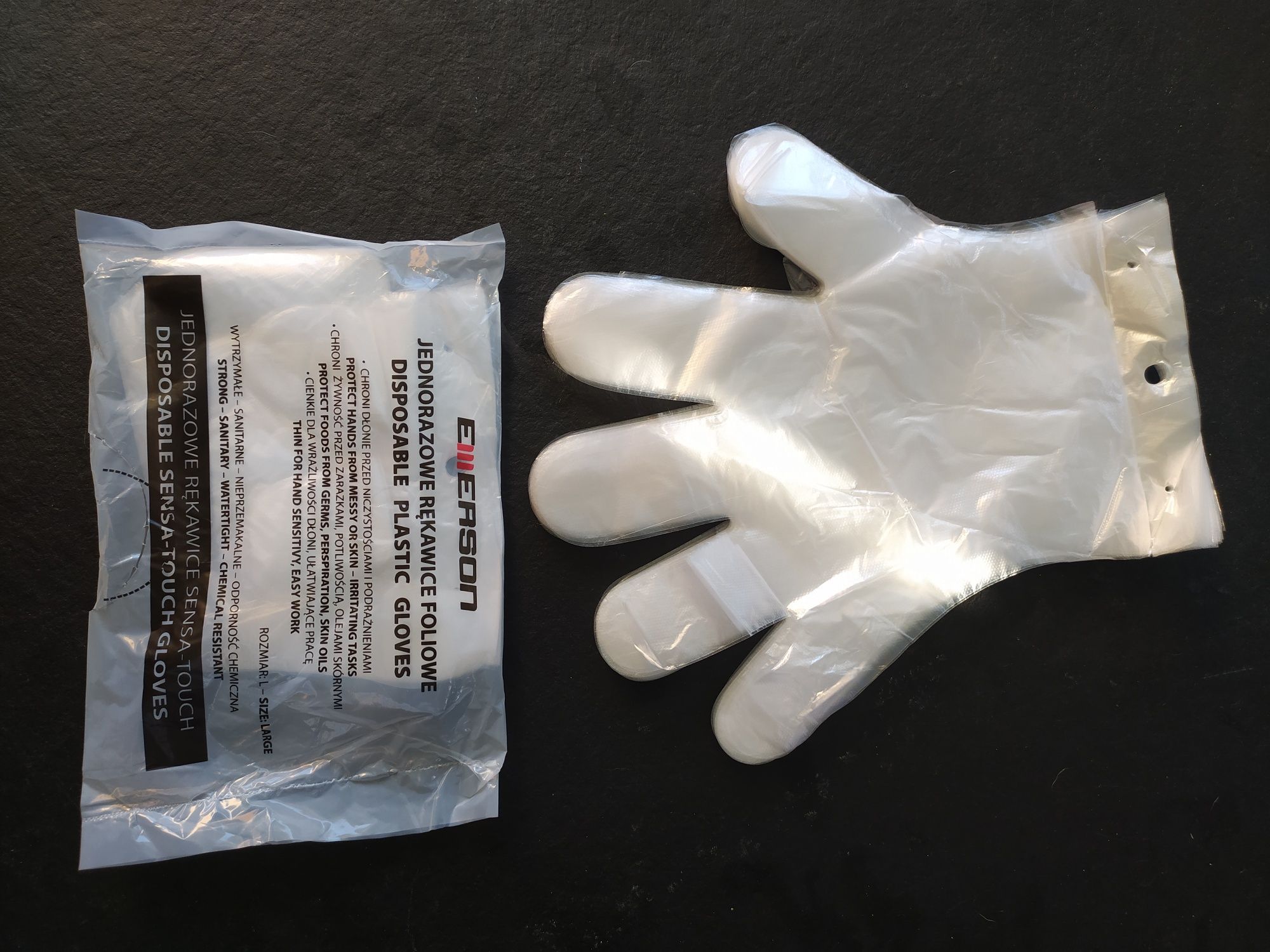 Rękawice zrywki rękawiczki ochronne foliowe HDPE 2000 szt karton
