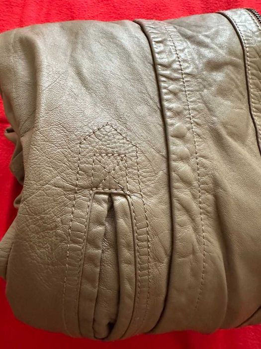 Куртка коротка шкіряна, натуральна шкіра Mango