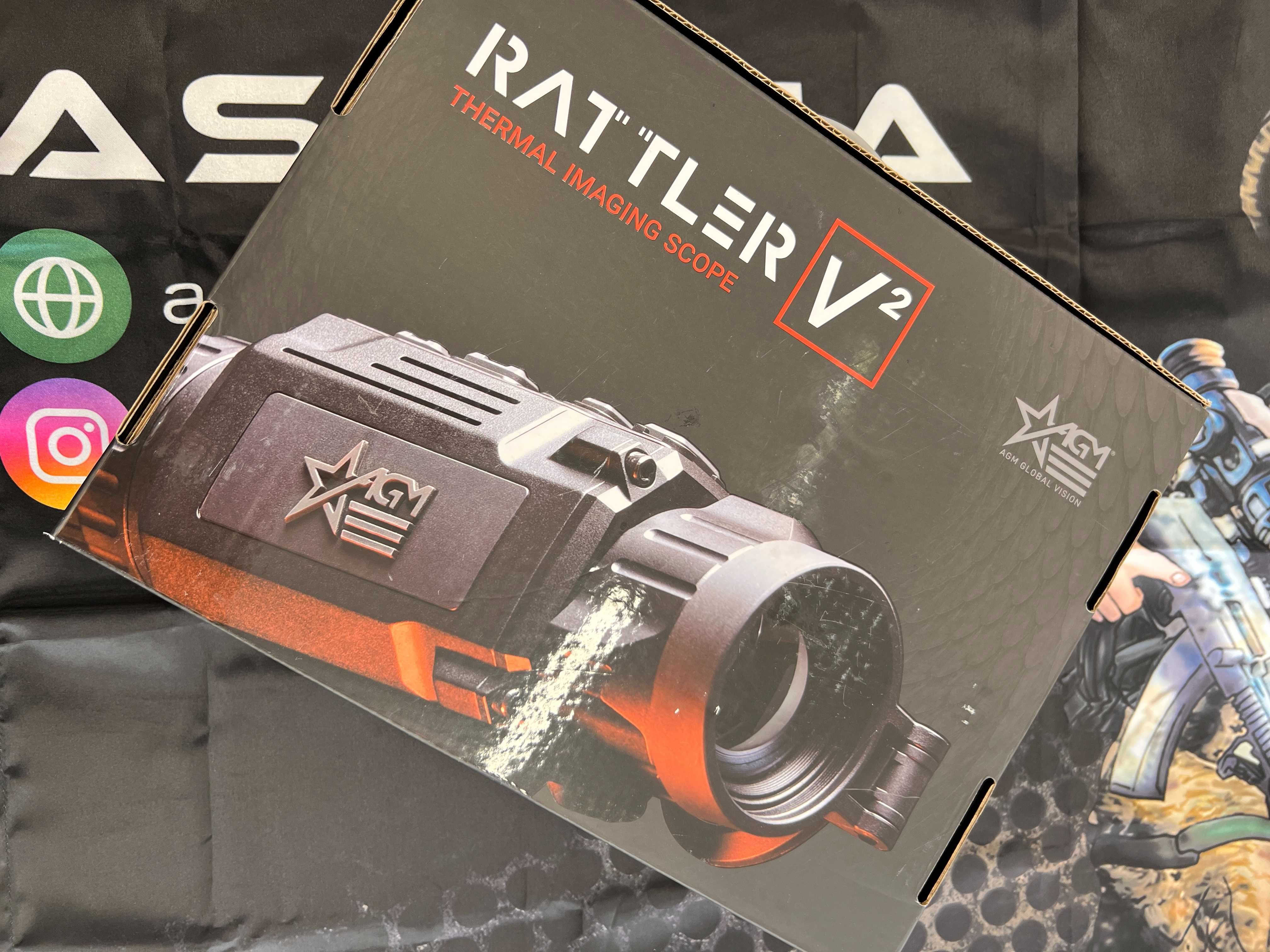 Тепловізійний приціл AGM Rattler V2 19-256
