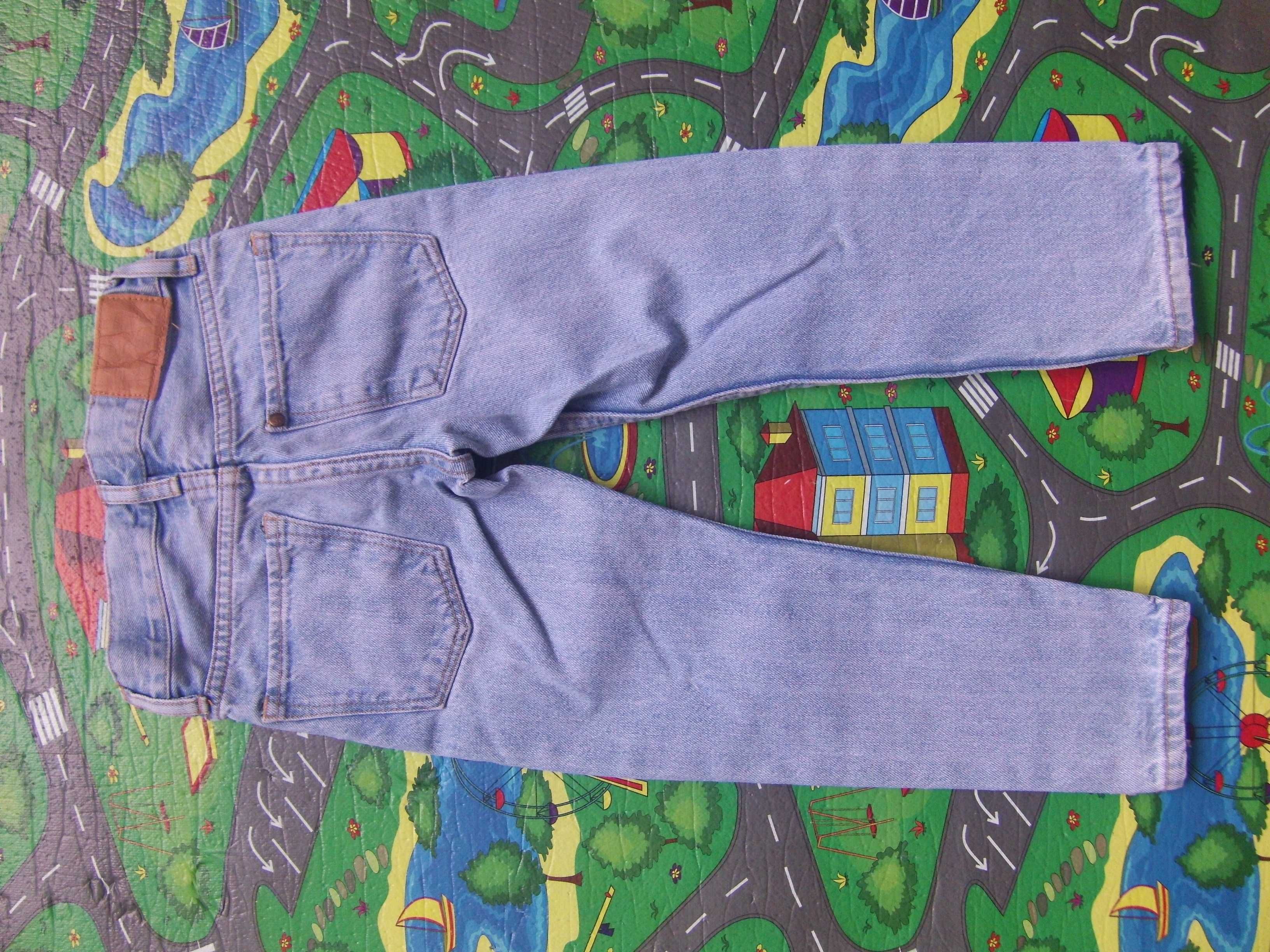 Джинсы H&M штаны (голубые) на резинке потертые