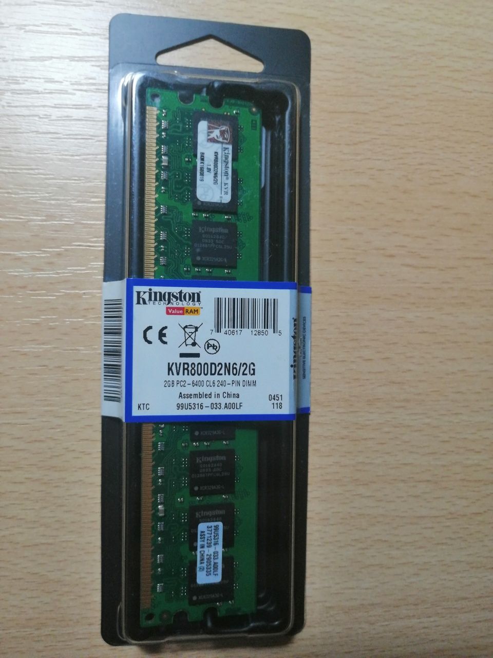 Memória RAM Kingston DDR2 (2+2) 4 Gb
