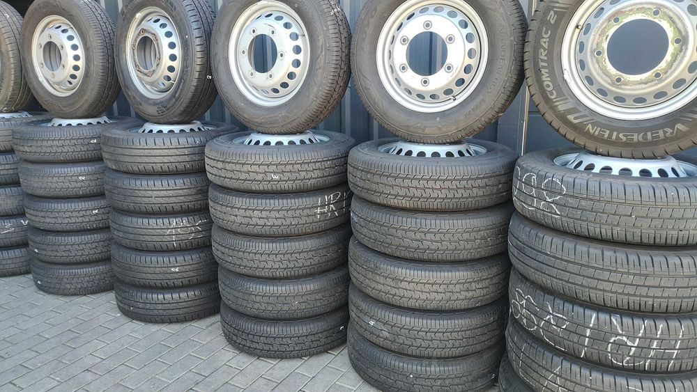 Koła Letnie Mercedes Sprinter Bliźniak 195/75/16C Vredestein 9mm Ładne