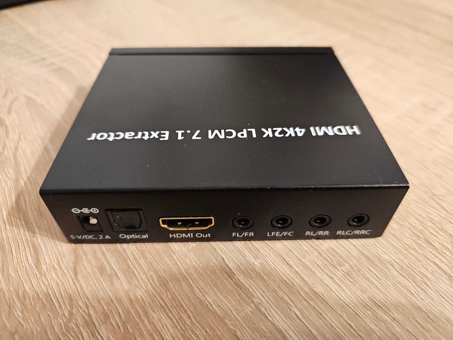 HDMI 4K2K LPCM 7.1 Ekstraktor Speaka HM-CV033K Konwerter audio