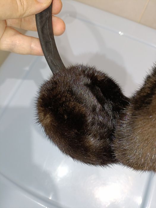 Навушники від холоду жіночі на ободі хутро натуральне