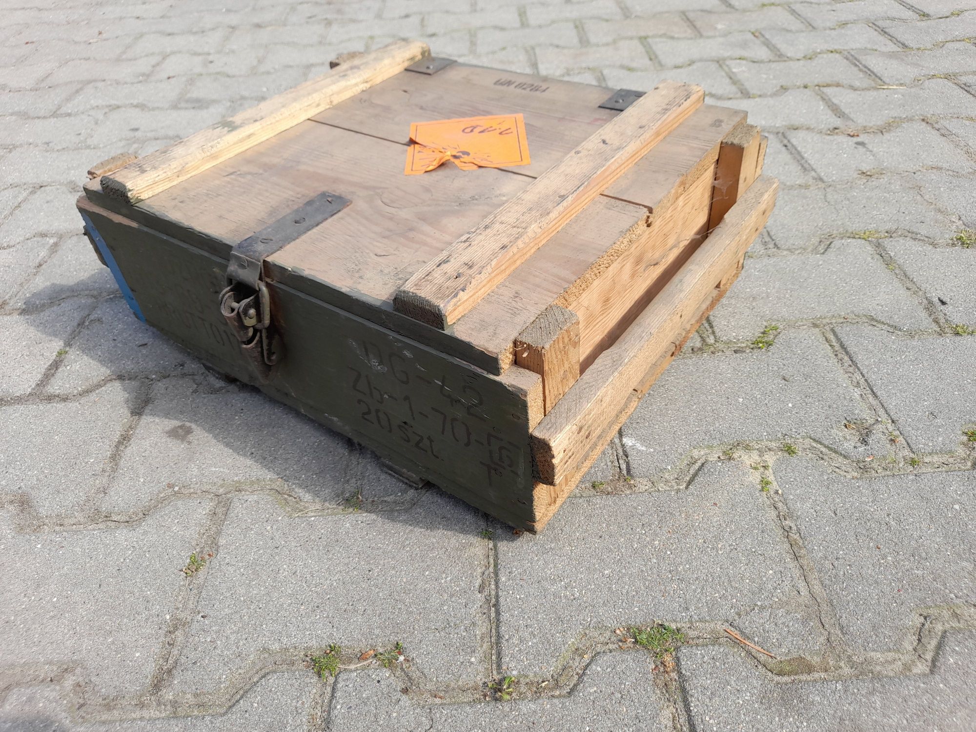 Skrzynka drewniana wojskowa po RG42
