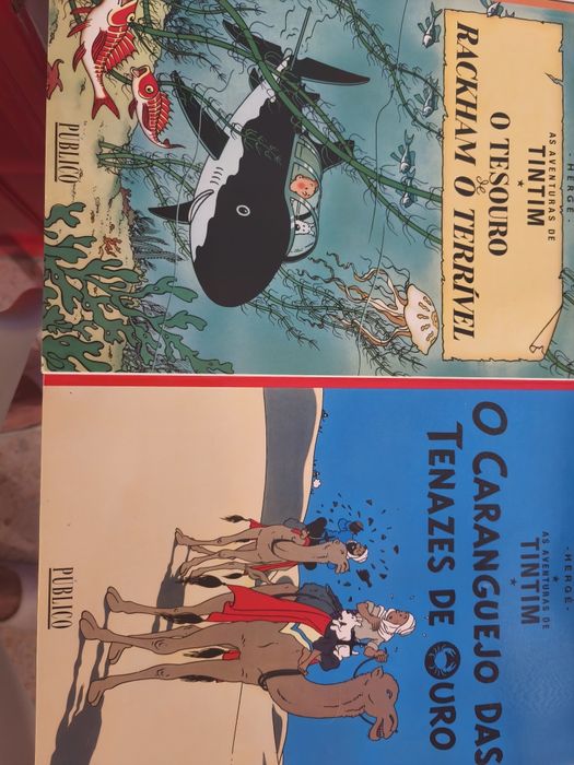 Livros Tintim capa mole