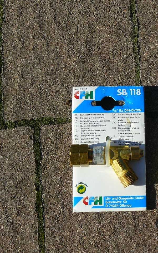 CFH Niemieckie Zabezpieczenie przed pęknięciem węża SB 118, 52118