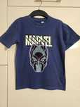 T-shirt granatowy, cekinowa Czarna Pantera, H&M, 122/128