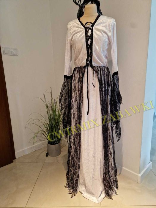 Halloween Karnawał przebranie kostium sukienka maxi ,uni S M L
