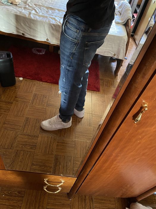 Calça Ganga Rasgada Azul Zara