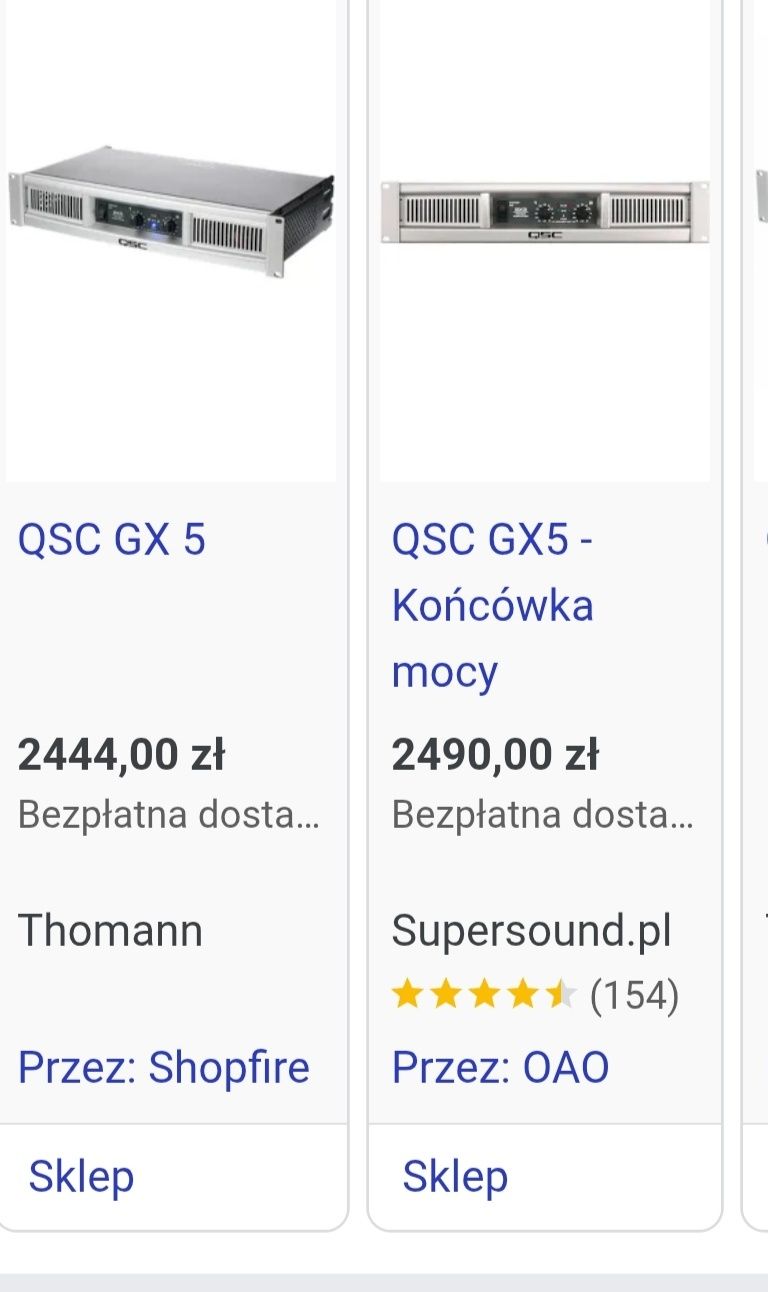 Wzmacniacz, końcówka mocy QSC GX5