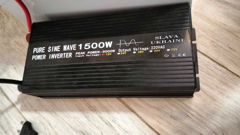 Продам инвертор с чистой синусоидой, 1500 ватт номинальной мощности