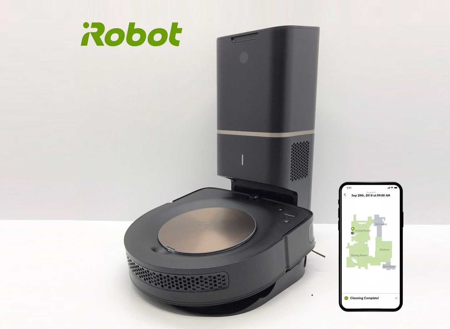 Робот-пилосос iRobot Roomba S9+ порохотяг демонстрація недорого