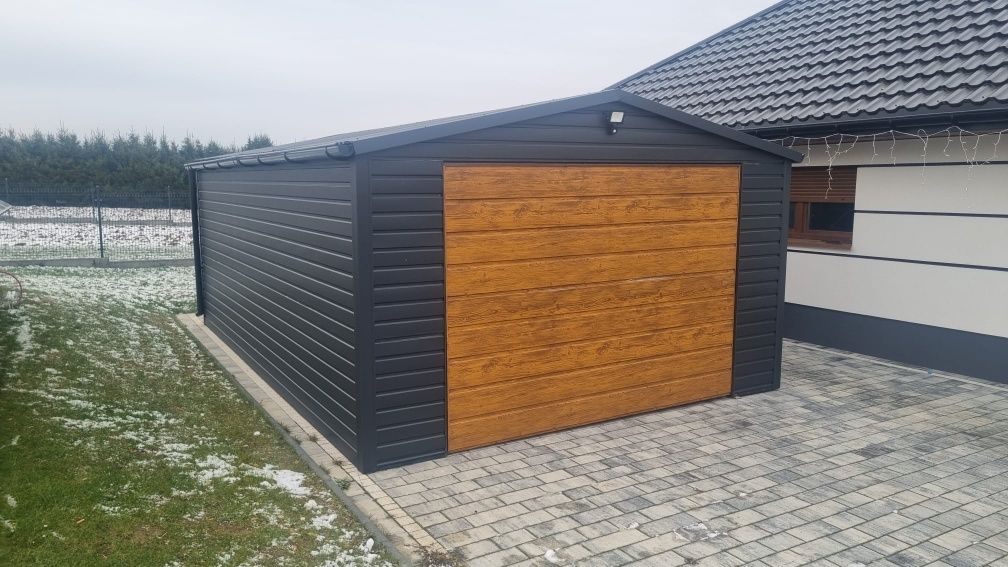 Garaże blaszki garaż 8x6 profil zamknięty