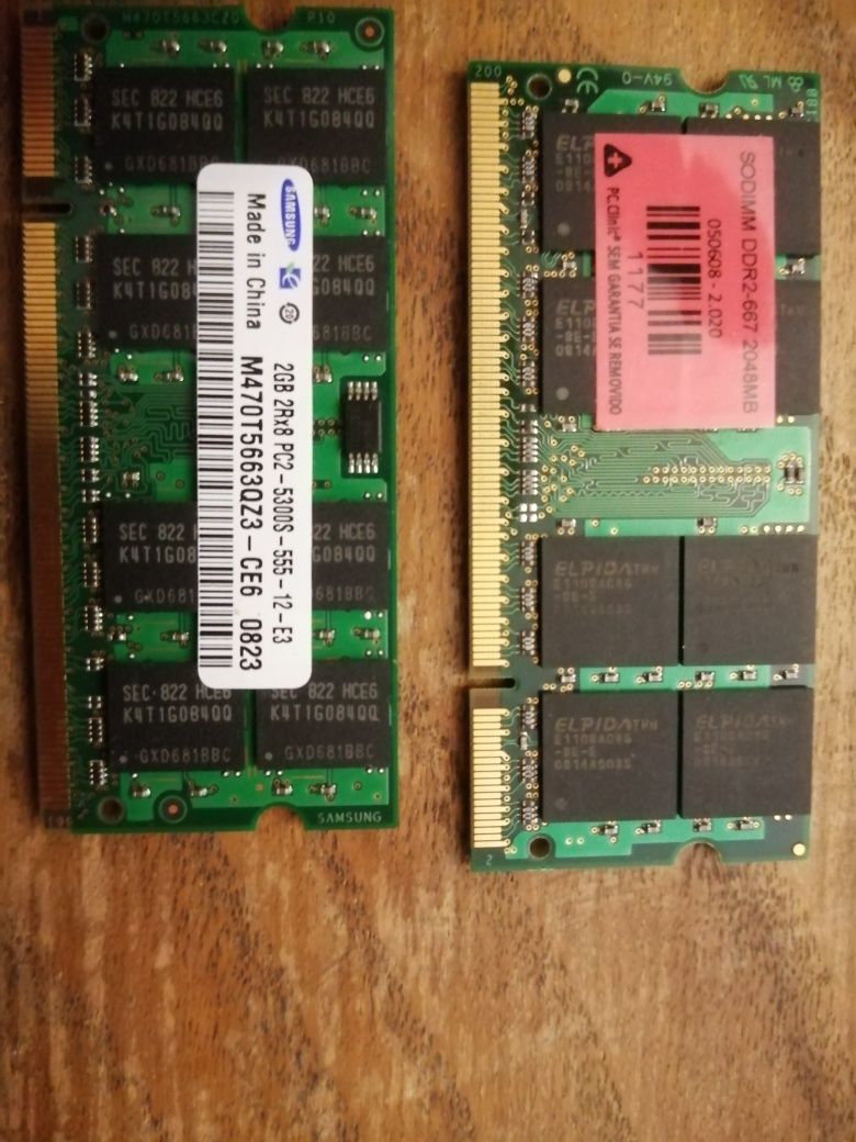 Memória RAM 8/2GB DDR3/4 e FAN