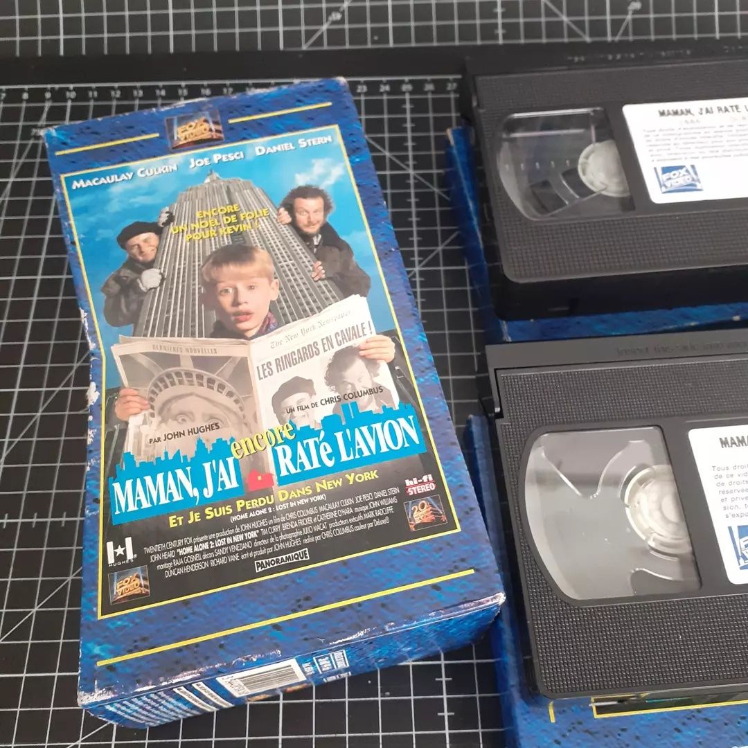 VHS Mortal Kombat 2, animation e vhs Home Alone 1 e 2