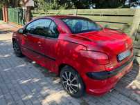 Peugeot 206 CC 2002r benzyna klimatyzacja coupe idealne na zimę