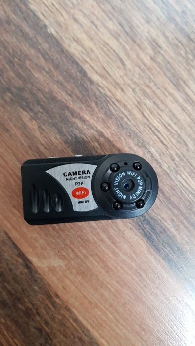 Szpiegoska Dyskretna Mini Kamera Ukryta Q7 P2P 5xIR HD WiFi