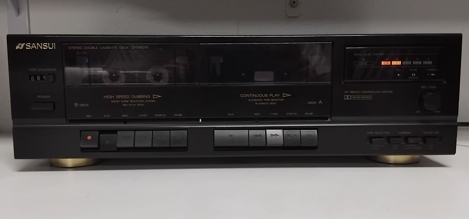 SANSUI deck cassettes D-590W