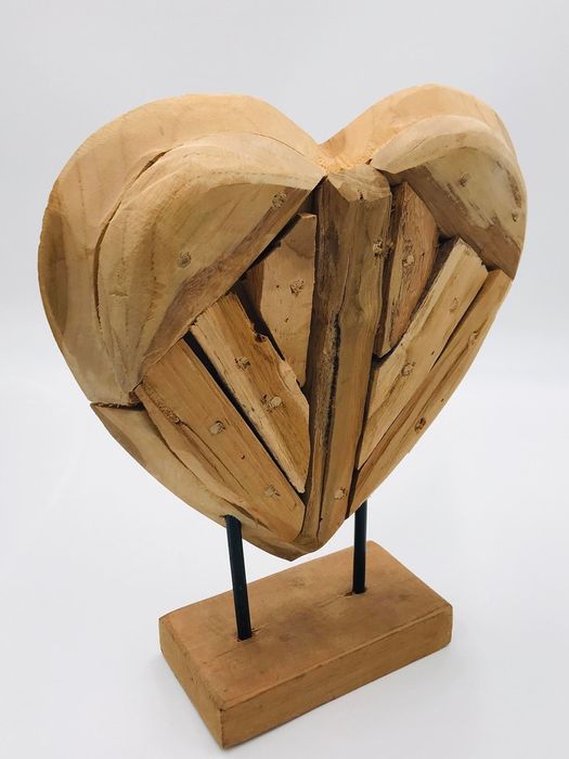 Armada Dekoracja Serce naturalne drewno