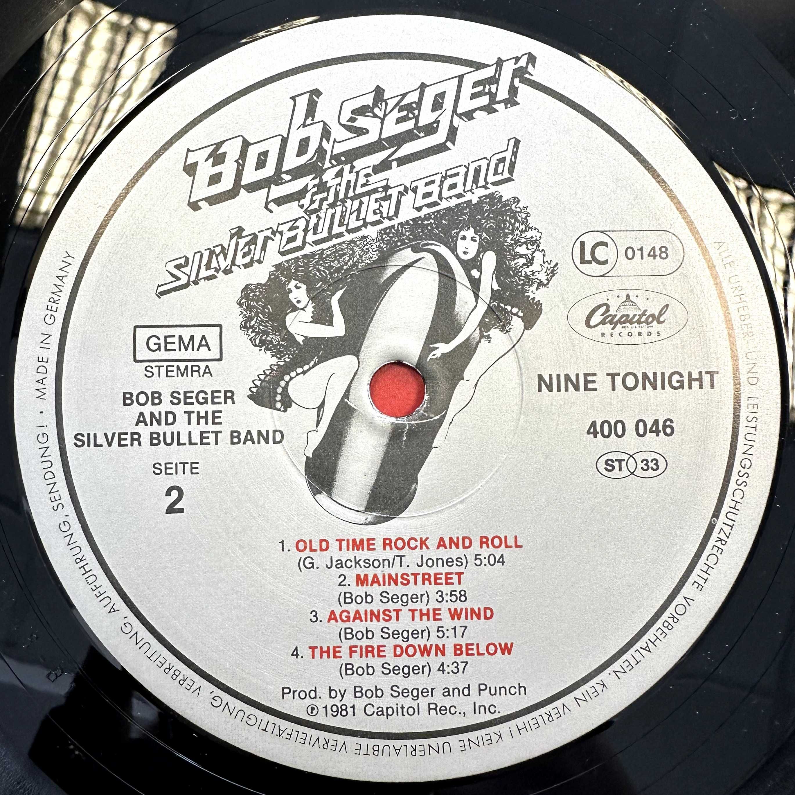 Bob Sager - Nine Tonight (Vinyl, 1981, Germany)