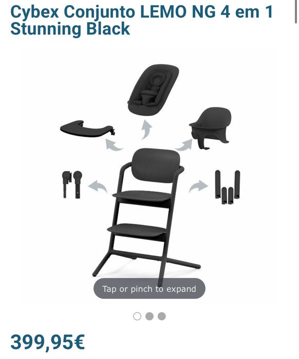 Cybex LEMO 4 em 1 preta